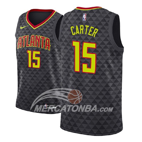 Maglia NBA Atlanta Hawks Vince Carter Icon 2018 Nero